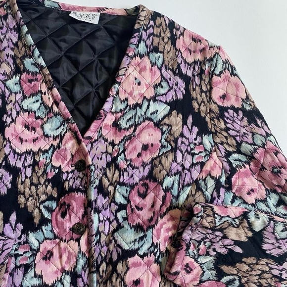 Vintage quilted floral jacket - Picture 3 of 8